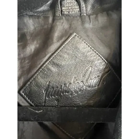 Jacqueline Ferrar Genuine Women's Leather Jacket Size Large